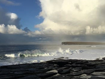 Exciting waves on Birsay Bay